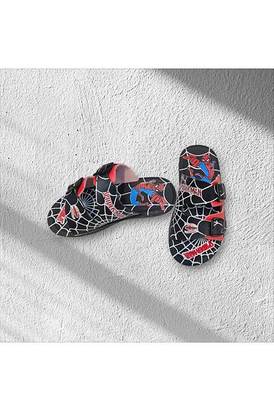 Akm Life   Ortiz - Children's Slippers, Orthopedic Sole - Red Black