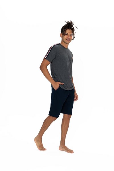 U.S. Polo Assn. Γνήσιο Σετ σορτς με ανδρικό μπλουζάκι με στρογγυλή λαιμόκοψη με άδεια νέας σεζόν