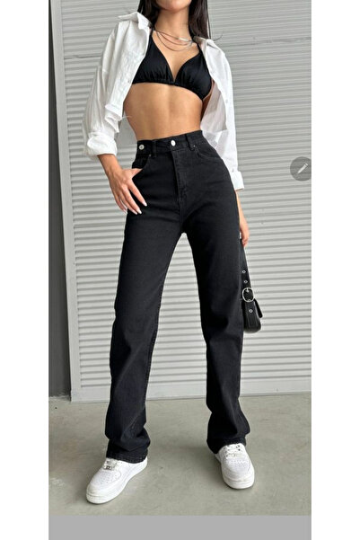 sion jeans Julia Milano Cindy Lavin Solmaz Simsiyah Extra talie înaltă Power ...