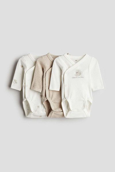 H&M 3-pack wrapover bodysuits