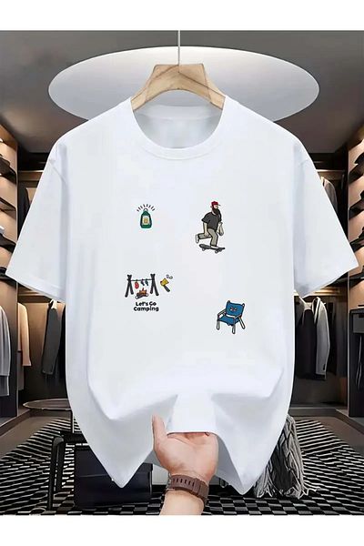 AMMA Unisex Minimal Printed Oversize 100% Cotton T-Shirt