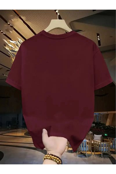Keywest Unisex Large Size Printed Oversize 100% Cotton T-Shirt