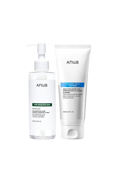 ANUA Gentle Double Cleanser Duo: Pore Control Oil & Gentle Foaming Cleanser