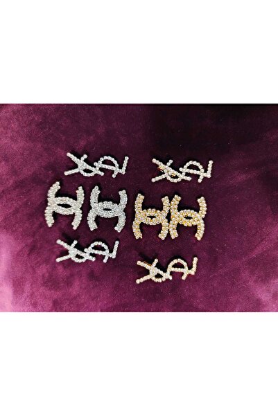 Zanora 8li li set  gold ve gümüş  broş