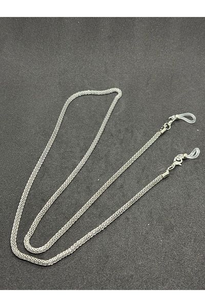 BEİLYS COSMETİCS & ACCESSORY Unisex Steel Silver Glasses Chain and Strap Special Design