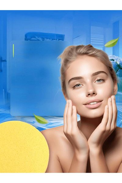 Transformacion Compressed Makeup Cleansing Pad Skin Cleansing Sponge Natural Cellulose 10Pcs 721467