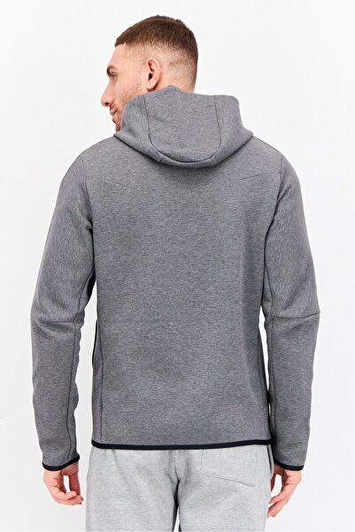 Nike Men Sportswear Fit Long Sleeve Outdoor Hooded Sweatshirt, Grey