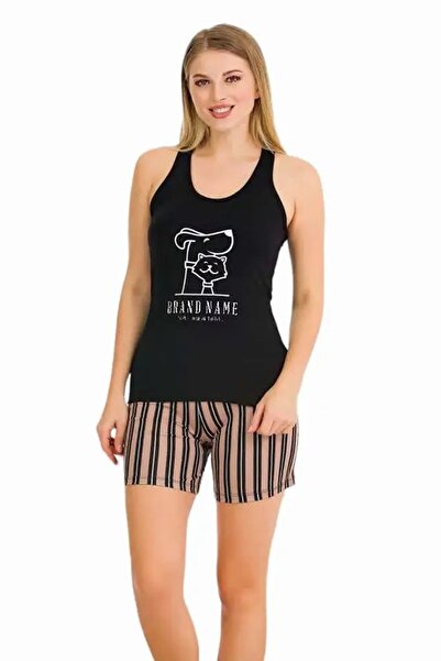 Viselya Σετ σορτς αθλητικών ρούχων από χτενισμένο βαμβάκι Με σχέδιο