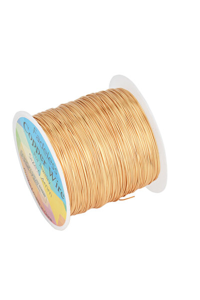Choice سلك نحاسي عيار 28 (0.3 مم) 100 متر من الذهب الخالص 100 متر/لفة 0.3/0.4...