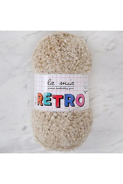 LA MİA YARNS La Mia Retro Beige Hand Knitting Lanyard - Lm1013