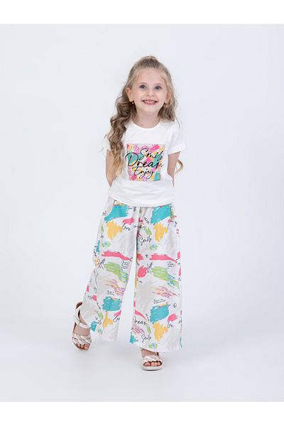Pasur Bebe Two-Piece Set with Pants and T-Shirt for Girls