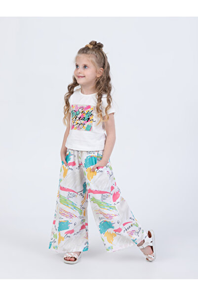 Pasur Bebe Two-Piece Set with Pants and T-Shirt for Girls