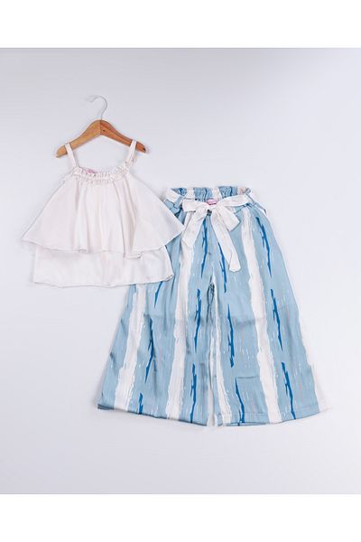 Pasur Bebe PANTALONI PENTRU FETE ȘI SET DE DOUĂ CU TRIOU CU STRAT
