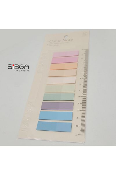sibga tasarım Transparent Colored Postit Post-it Post ItBookmark Bookmark Postit Sticker Note Paper 200 Sheets