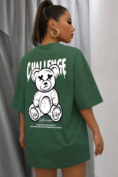 uyguntarz Μπλουζάκι Unisex Chalenge Back Printed Design