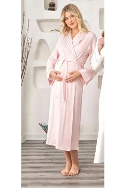 The LOG INVEST Bone 5930 lycra nevrürlü shawl collar dressing gown