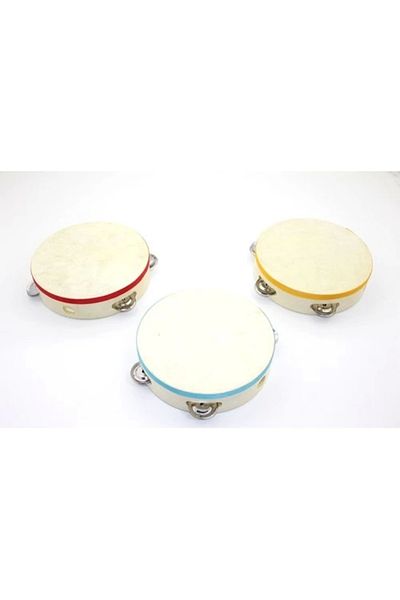 MİRENES Wooden Tambourine Large Size