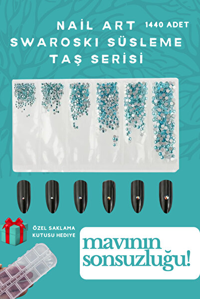alaraycosmetics TIRNAK SANATI- GİYSİ- AKSESUAR SÜSLEME TAŞLARI 1440 ADET MIX ...