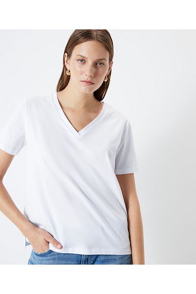 İpekyol Tricou cu decolteu în V - Design simplu