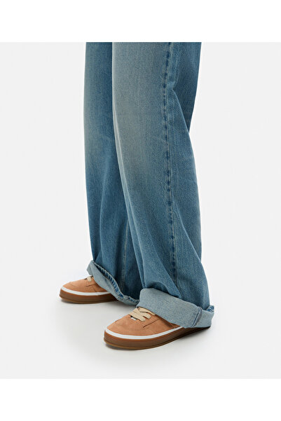 İpekyol Kontrast dokulu bağcıklı sneaker