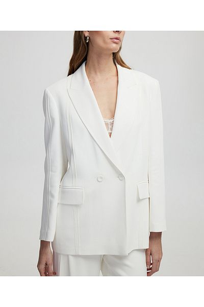 İpekyol Tricot Stripe Applique Blazer