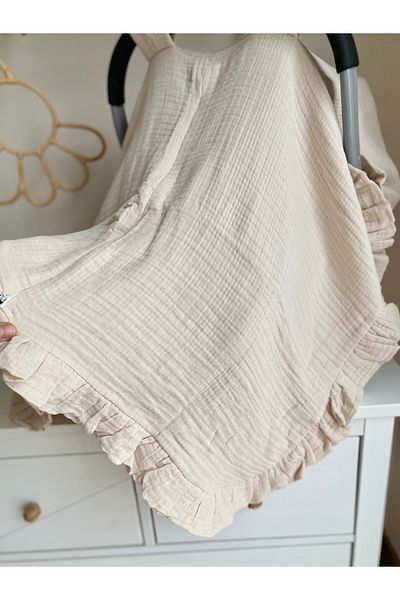 tontirik Beige Muslin Cover Handwork
