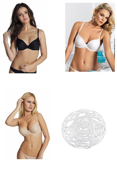 Orkide 3-Piece 2250 Supported Bra with Mixed Color Washing Ball Gift