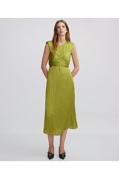 İpekyol Pleated and Waist Tied Dress