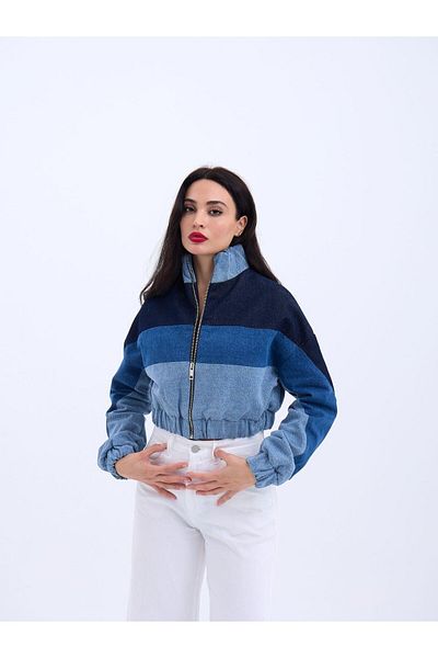 modaserdem 7235 Denim Jacket-Blue