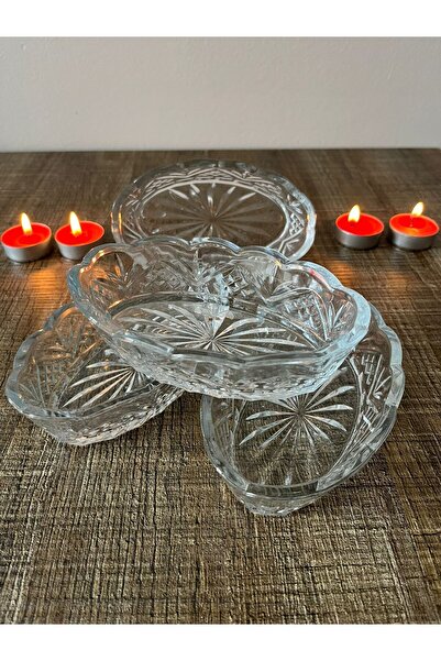 ORTAKÖY CENNETİ 6Th Glass Snack Bowl 14, cm 6 Pieces Suitable for Stylish Presentation and Use for Service
