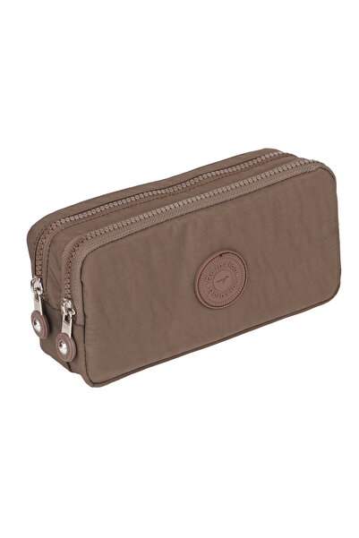 BagSign حافظة أقلام من القماش الكلنكر مقاومة للماء مكونة من قسمين ومحفظة