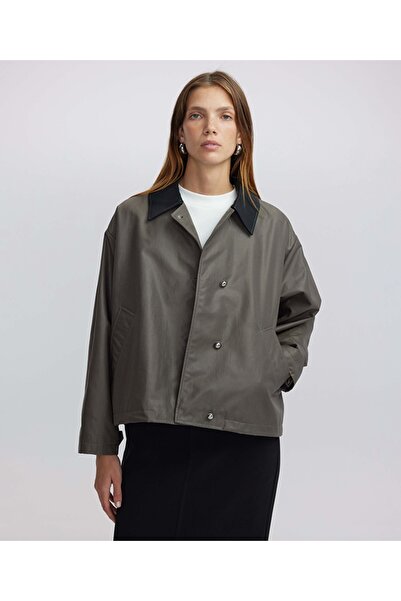 İpekyol Contrast Colored Collar Coat