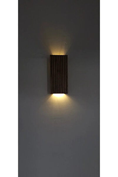 Trend Kitchen Ahşap Dekoratif Otantik Tasarım Otel, Kafe, Restoran, Balkon Pilli Led Aplik
