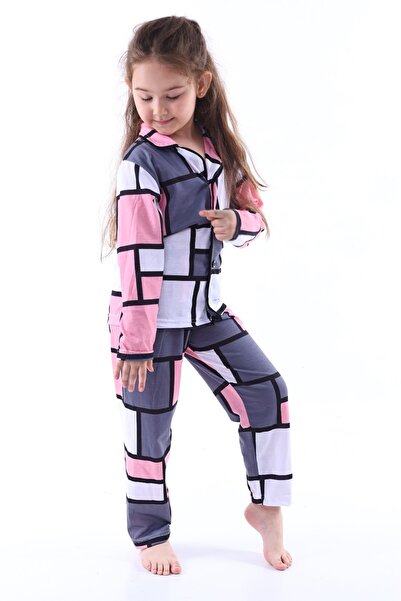 minitrends Baskılı Kız Çocuk Gecelik Takım