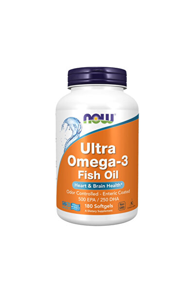 Now زيت السمك أوميجا 3 فائق الجودة، 180 كبسولة هلامية