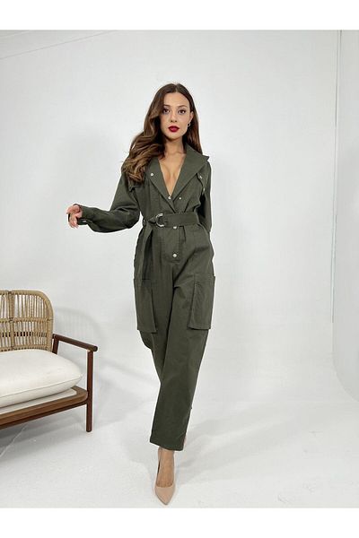modaserdem 6772 Jumpsuit-Khaki