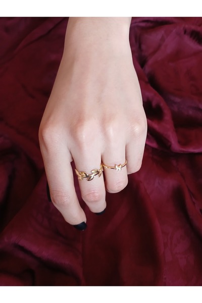 MODA Gold Yüzük Seti-Helen