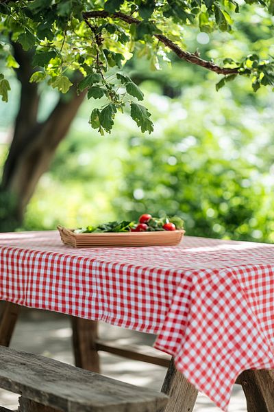 PARİS HOME Checkered Tablecloth Picnic Cloth Table Cloth Multi-Purpose Table Cloth