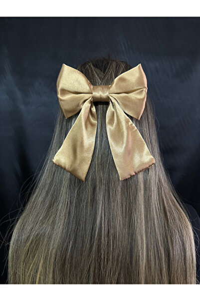 MegssStore Σατέν φιόγκος με μέλι με αγκράφα/κορδέλα μαλλιών