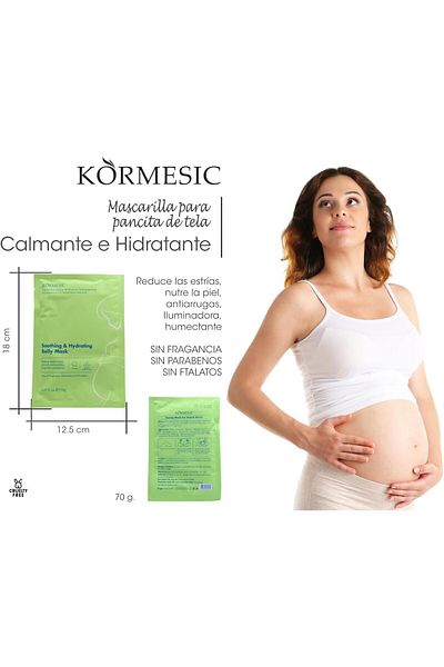 Kormesic Cormicic Moisturizing Soothing Anti-Stretch Fabric Belly Mask - Pregnancy - Sheet