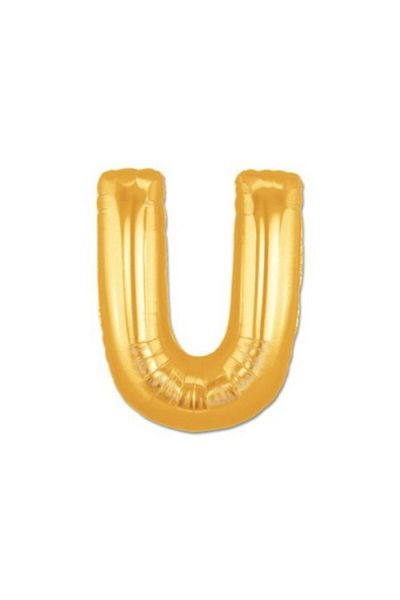 andela Gold Yellow Foil Letter Balloon 1 Meter