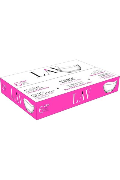 LAV Borella Casalinghi Lav Vira Bowl 6-Pieces Set, 310 ml Capacity