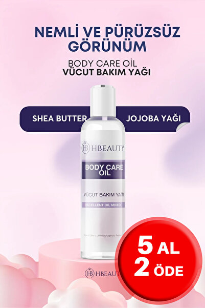 HBEAUTY Vucut Bakım Yağı Jojoba Yağı , Badem Yağı, Avokado Yağı, Hindistan Ce...