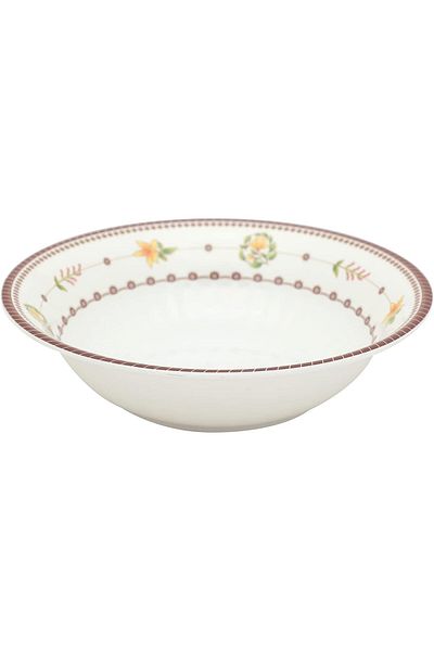 Narjis Deep Bowl, 12 Pieces, 21 cm, White