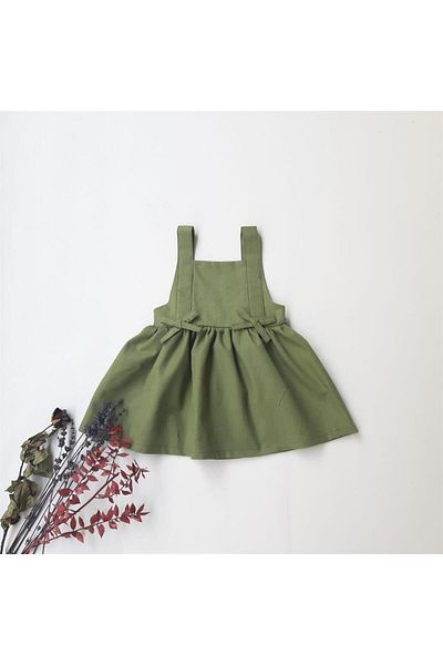 ikokokids Rochie roșie cu bretele reglabile