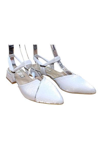 De Scario De Scarıo 25Y-594 Women's Short Thick Heeled Back Open Shoes