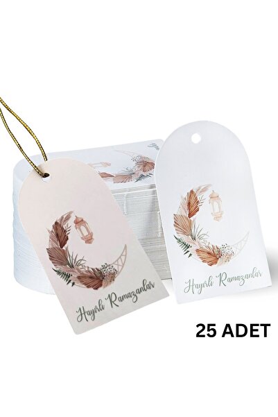 roco paper Hayırlı Ramazanlar Yazılı Hediye, Tebrik Kartı, Delikli Ambalaj Pa...