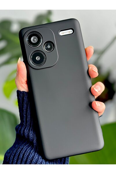 Go Aksesuar Redmi Note 13 Pro Plus Uyumlu İçi Kadife Lansman Esnek Silikon Kılıf