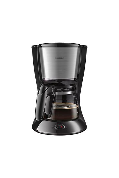 Philips ماكينة صنع القهوة شبه أوتوماتيكية من مجموعة ديلي كوليكشن سعة 1.2 لتر HD7462/20 - أسود