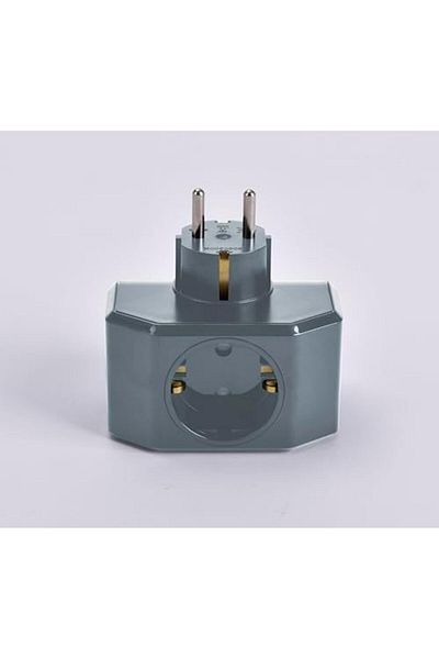 STOREMAX Sbl Yonca Plus Gray Triple Grounded Socket Sblshp 1064356